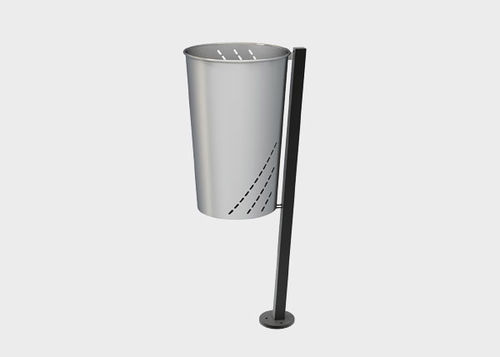 Lixeira pública - MINIMUS - Novatilu - em aço / em aço galvanizado / sem tampa