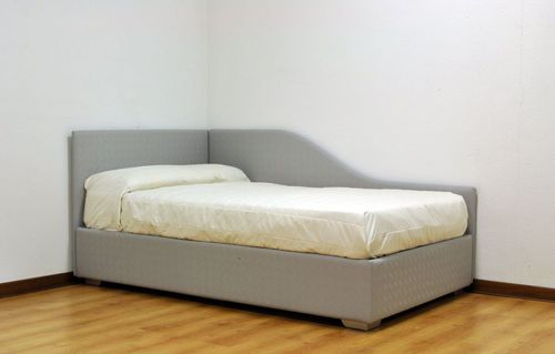 Cama de solteiro - THOM - VAMA Divani - contemporânea / estofada / com cabeceira