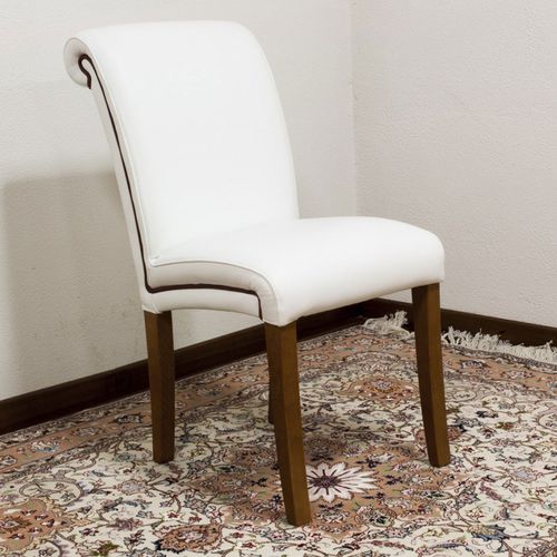 Cadeira de sala de jantar clássica - MOCASSINA - VAMA Divani - para ambiente interno / em tecido / em couro