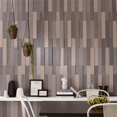 Painel decorativo de revestimento - URBAN - TIMBERWALL - de parede / para ambiente interno / em madeira