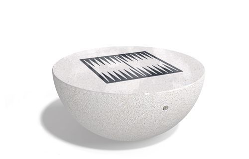 Mesa de gamão para ambiente externo - 377 - Encho Enchev - ETE - contemporânea / para parque infantil / para espaço público
