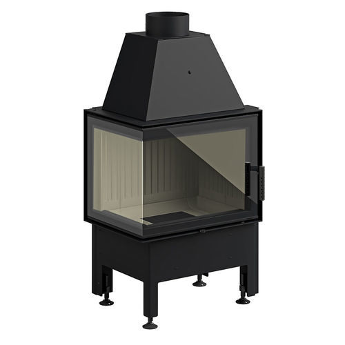 Lareira tipo inserto de canto - Smart 2LXT / 2PXT - desayo - a lenha / em aço / contemporânea