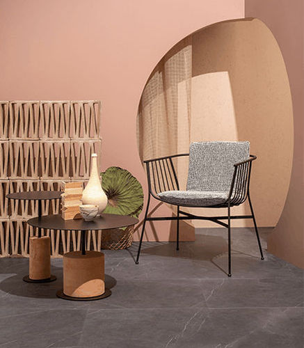 Cadeira contemporânea - JEANETTE LOUNGE - SP01 design - de jardim / para ambiente interno / em tecido