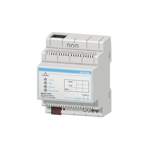 Módulo de interface passarela - EK-BJ1-TP-IP - ekinex® - em trilho DIN / protocolo KNX / IP