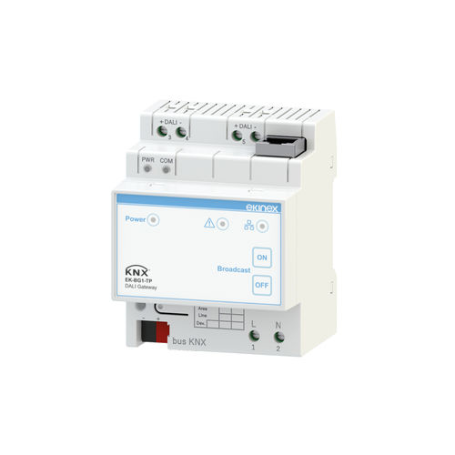 Módulo de interface passarela - EK-BG1-TP - ekinex® - em trilho DIN / protocolo KNX / Ethernet