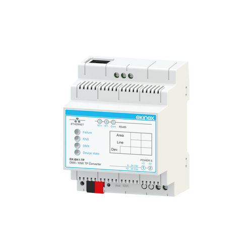 Módulo de interface passarela - EK-BK1-TP - ekinex® - em trilho DIN / protocolo KNX / DMX