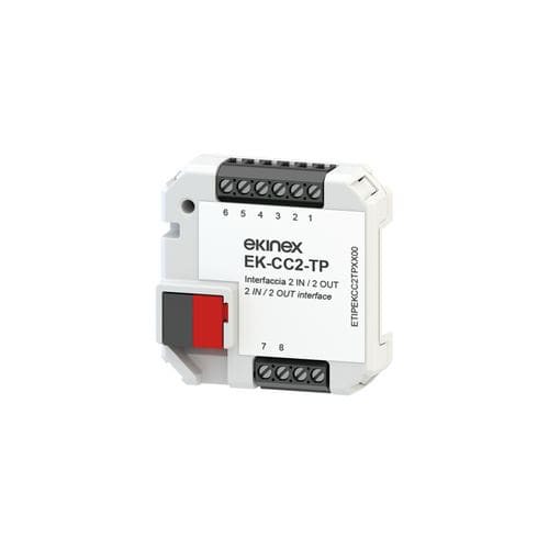Módulo de interface de entradas binárias - EK-CC2-TP - ekinex® - de binário de saída / em trilho DIN / protocolo KNX