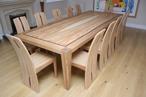 Mesa de jantar contemporânea - MANDORLA - David Tragen - em carvalho / em nogueira / em madeira de freixo