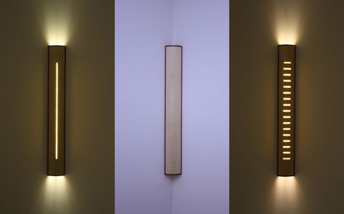 Arandela contemporânea - SKYSCRAPER  - David Tragen - para ambiente interno / em madeira / linear
