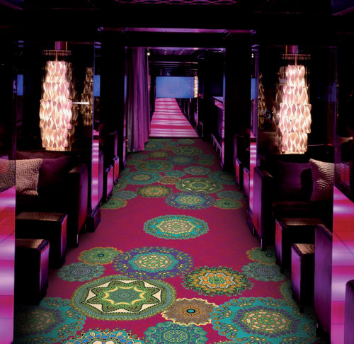Carpete tufado - NIGHTLIFE FLAIR - Halbmond - em poliamida / estampado / multicores