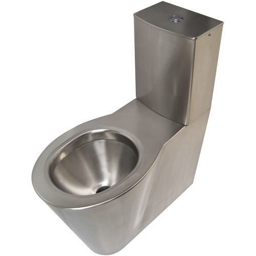 Vaso sanitário monobloco - OPTIMA  - SUPRATECH - back to wall / em aço inoxidável / para banheiro coletivo