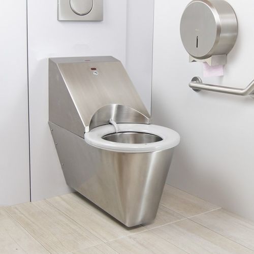 Vaso sanitário eletrônico - HYGISEAT  - SUPRATECH - suspenso / em material plástico / em aço inoxidável