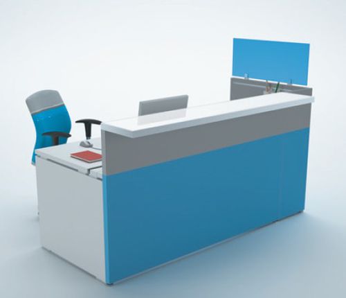 Balcão de recepção em madeira - PHILO_1 - Castellani.it srl - em vidro / em laminado melamínico