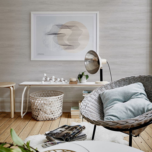 Papel de parede contemporâneo - WHITE OAK  - Skinwall - em tecido / vinílico / estampado