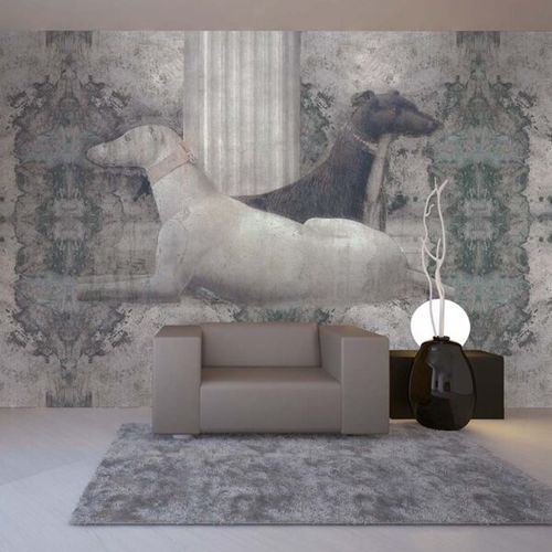 Papel de parede contemporâneo - PIERO DELLA FRANCESCA - Skinwall - em tecido / vinílico / com animais