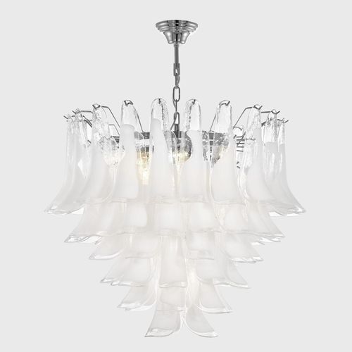 Lustre contemporâneo - Tulip - Murano Lux - em vidro de Murano / para 7 lâmpadas / candelabro
