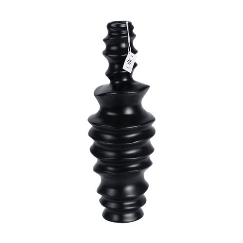 Vaso contemporâneo - D265.160 - Le Présent - em cerâmica / preto