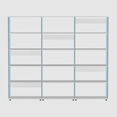 Estante modular - PLUSMINUS 5 X 3 - Faust Linoleum - contemporânea / em MDF / em chapa de aço