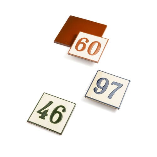 Placas de revestimento em cerâmica - NUMBERS - CERAMICA FERRES - polida / para ambiente externo / de jardim