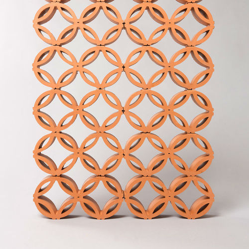 Elemento vazado em cerâmica - OLÍMPIA - CERAMICA FERRES - para ambiente externo / para ambiente interno