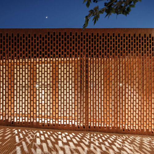 Elemento vazado em cerâmica - RECTANGULAR - CERAMICA FERRES - para ambiente externo / para ambiente interno