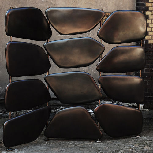 Biombo de design original - BELIX - Atelier Stefan Leo - em bronze / preto