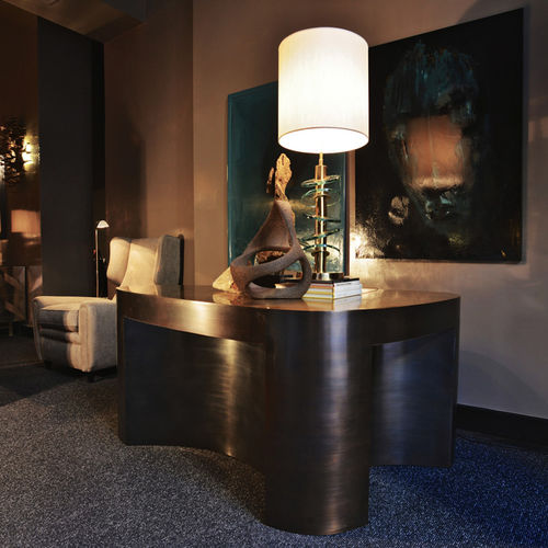 Mesa secretária contemporânea - LUTETIA - Atelier Stefan Leo - em bronze