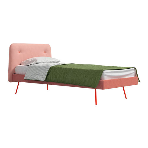 Cama de solteiro - CLEO - nidi - contemporânea / com cabeceira estofada / infantil