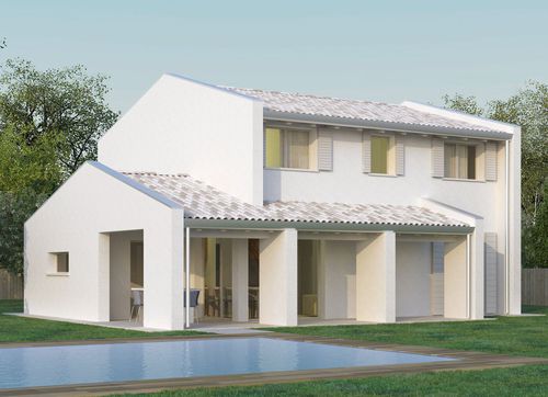 Casa pré-fabricada - NANCY C4+3 - Bio house - ecológica / antissísmica / modular
