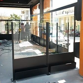 Divisória de ambiente em cristal - PERISTERI, ATHENS - Atrio Glass Doors - para loja / para ambiente externo