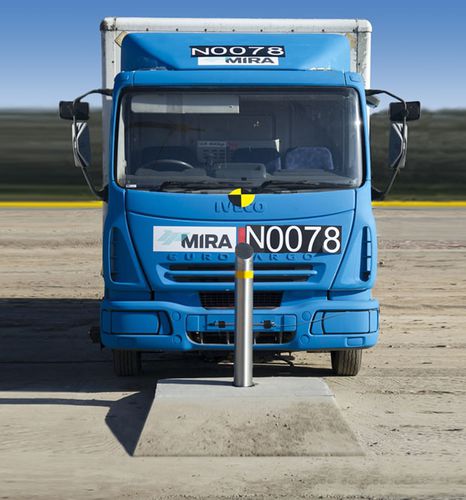 Balizador de proteção - TRUCKSTOPPER 10 - Tymetal Corp - removível / em aço / em aço inoxidável