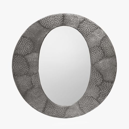 Espelho de parede - BOW - Aura London - contemporâneo / oval / metálico