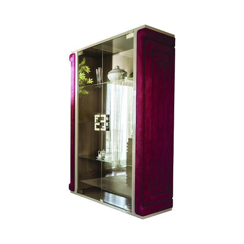 Vitrina contemporânea - Collier - Fertini Casa - em vidro / metálica / em tecido