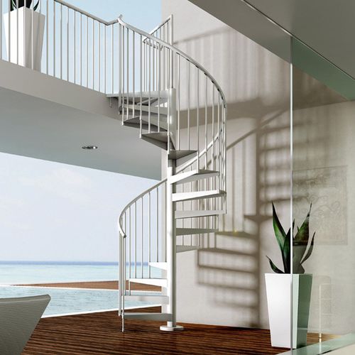 Escada em caracol - F20-KIT - d'OPERA STAIRS - com degraus em metal / com estrutura metálica / contemporânea