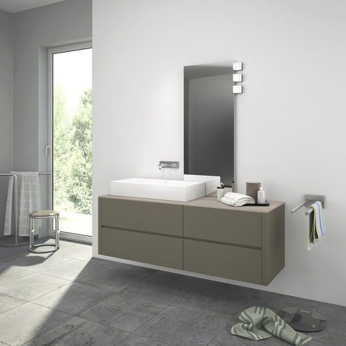 Gabinete de banheiro duplo - Velvet - NOVEL BATHROOM FURNITURE - de parede / em wengé / em carvalho