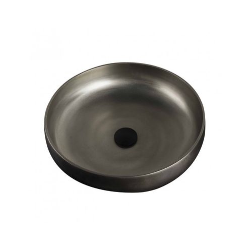 Cuba de apoio - BDS-MNR-701 - BAGNODESIGN - em bronze / redonda / contemporânea