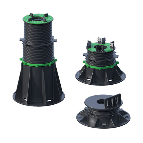 Pedestal para piso elevado para tábuas de deck - MB-SL - Moonbay Industrial Co., Ltd. - em plástico / autonivelante / de absorção acústica