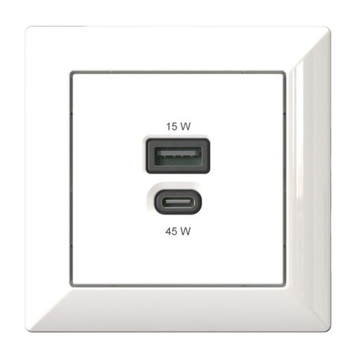 Tomada USB - KOMBI T65.01 : 6560x0101 - Bodo Ehmann GmbH - dupla / de parede / de embutir