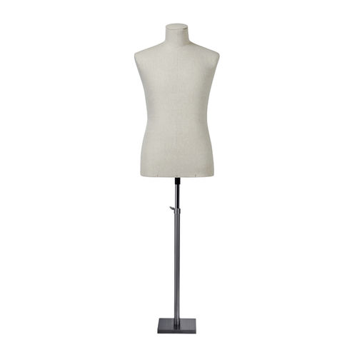 Busto masculino adulto - B304/48 CANVAS CALF 02 - STOCKMAN - abstrato / sem cabeça / branco