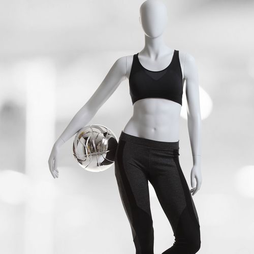 Manequim feminino adulto - 123 ATHLETICS - WINDOW FRANCE - tipo esportista / sentado / branco