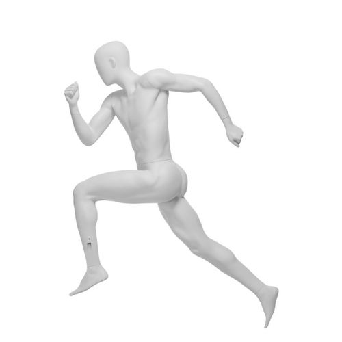 Manequim masculino adulto - 126 ATHLETICS - WINDOW FRANCE - tipo esportista / sentado / branco