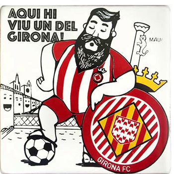 Placas de revestimento em cerâmica - GIRONA FC - Bussoga - com motivos impressos / para ambiente interno / para ambiente externo