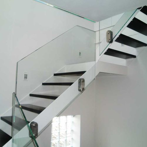 Guarda-corpo em vidro - L200 - Salinox - em aço inoxidável / em aço / com painéis de vidro