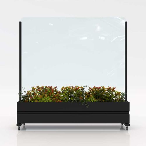 Painel paravento em vidro - SYSTEM WB 30 FP - Salinox - em alumínio / da linha comercial