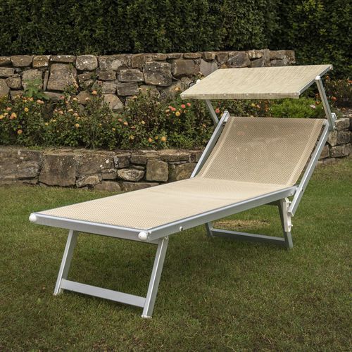 Espreguiçadeira contemporânea - RELAX - RED SRL - em tecido / em alumínio anodizado / 100% reciclável