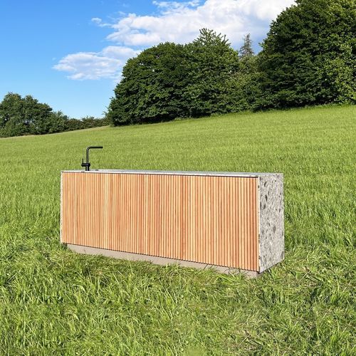 Cozinha para ambiente externo - C3 - CUBIC OUTDOOR LIVING - contemporânea / em madeira / em cerâmica
