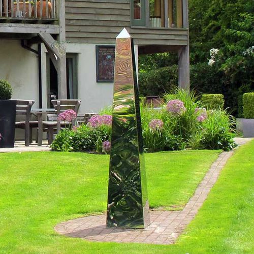 Escultura em aço inoxidável - OBELISKS - DAVID HARBER - em cobre / em ardósia / para jardim