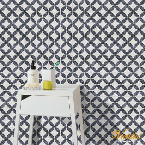 Ladrilho hidráulico efeito terrazzo - VT20-005 - Viet Tiles Corporation - fosco / para ambiente interno / para banheiro