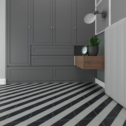 Ladrilho hidráulico fosco - V20-232 - Viet Tiles Corporation - para ambiente interno / para ambiente externo / de piso