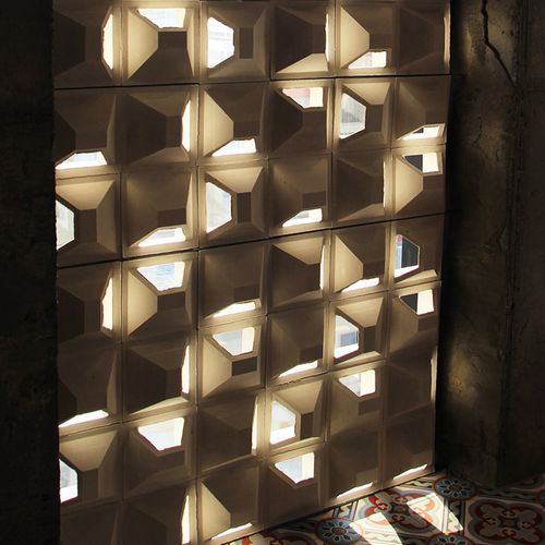 Bloco de concreto oco - VCB-018 MOUNTAIN  - Viet Tiles Corporation - para parede / para parede divisória / para parede estrutural interna